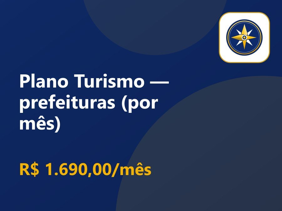 Plano Turismo — prefeituras (por mês)