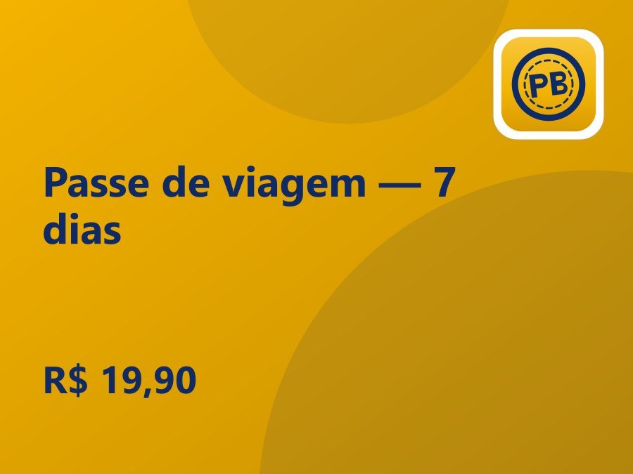 Passe de viagem — 7 dias