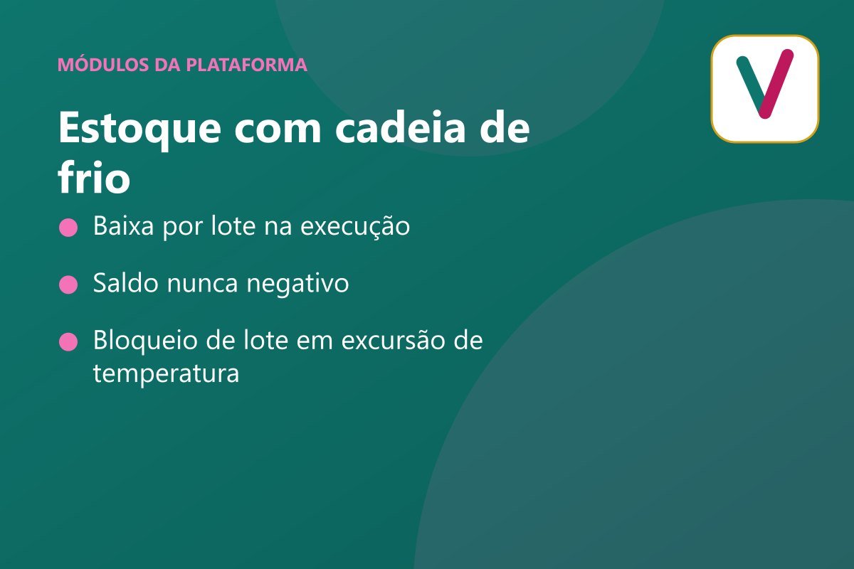 Estoque com cadeia de frio